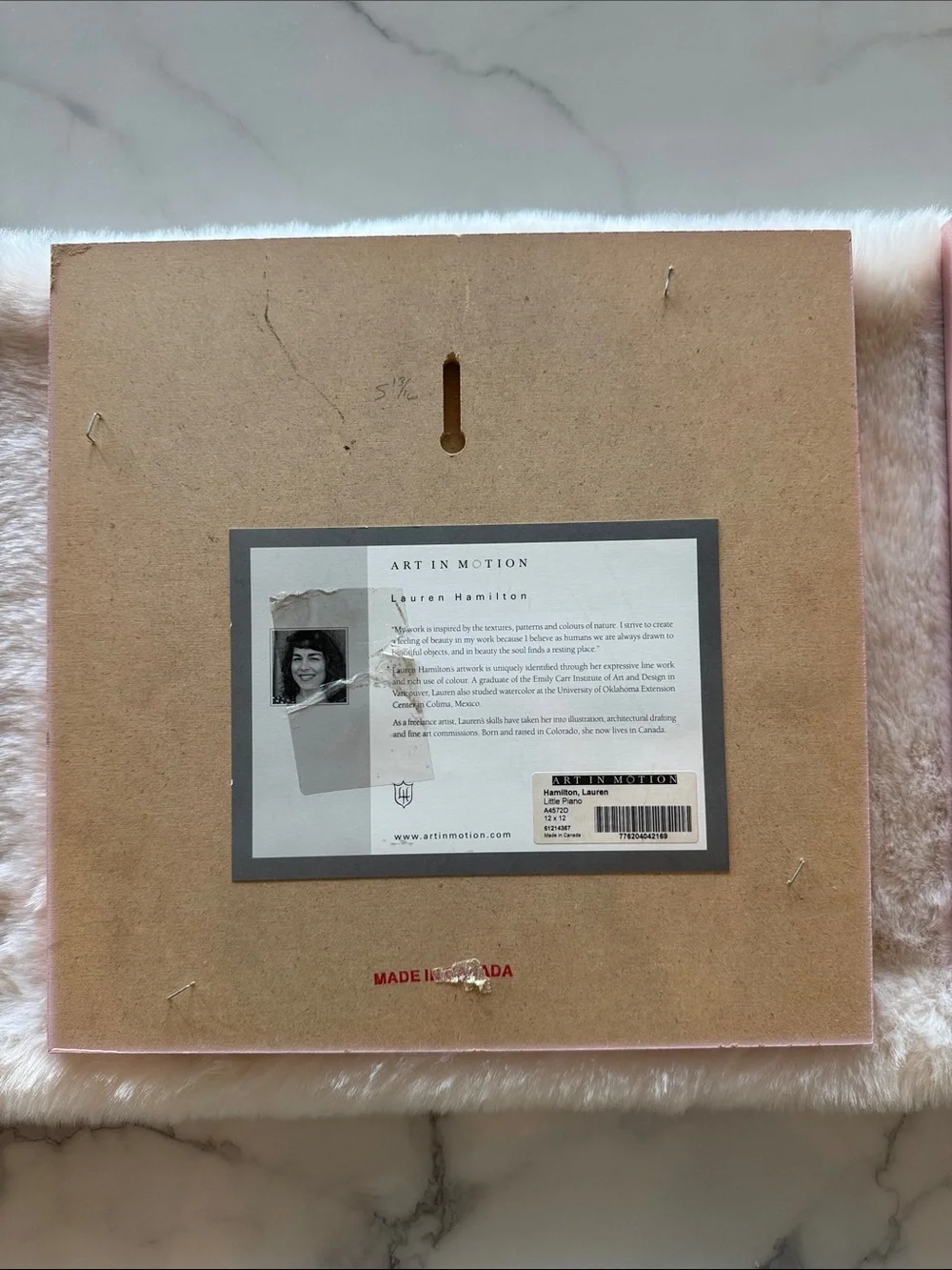 3 Art frames made in Canada. Piano, Tricycle and My Ballet Tutu Pink Wall Art.